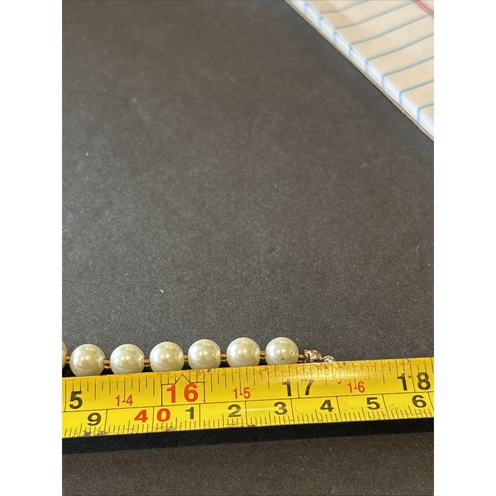 White House Black Market String Of Faux Pearls Necklace - Picture 4 of 5